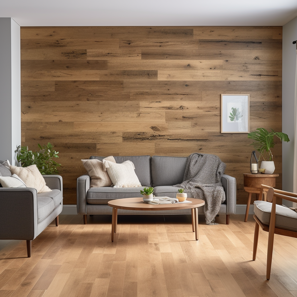 How to make a laminate flooring accent wall