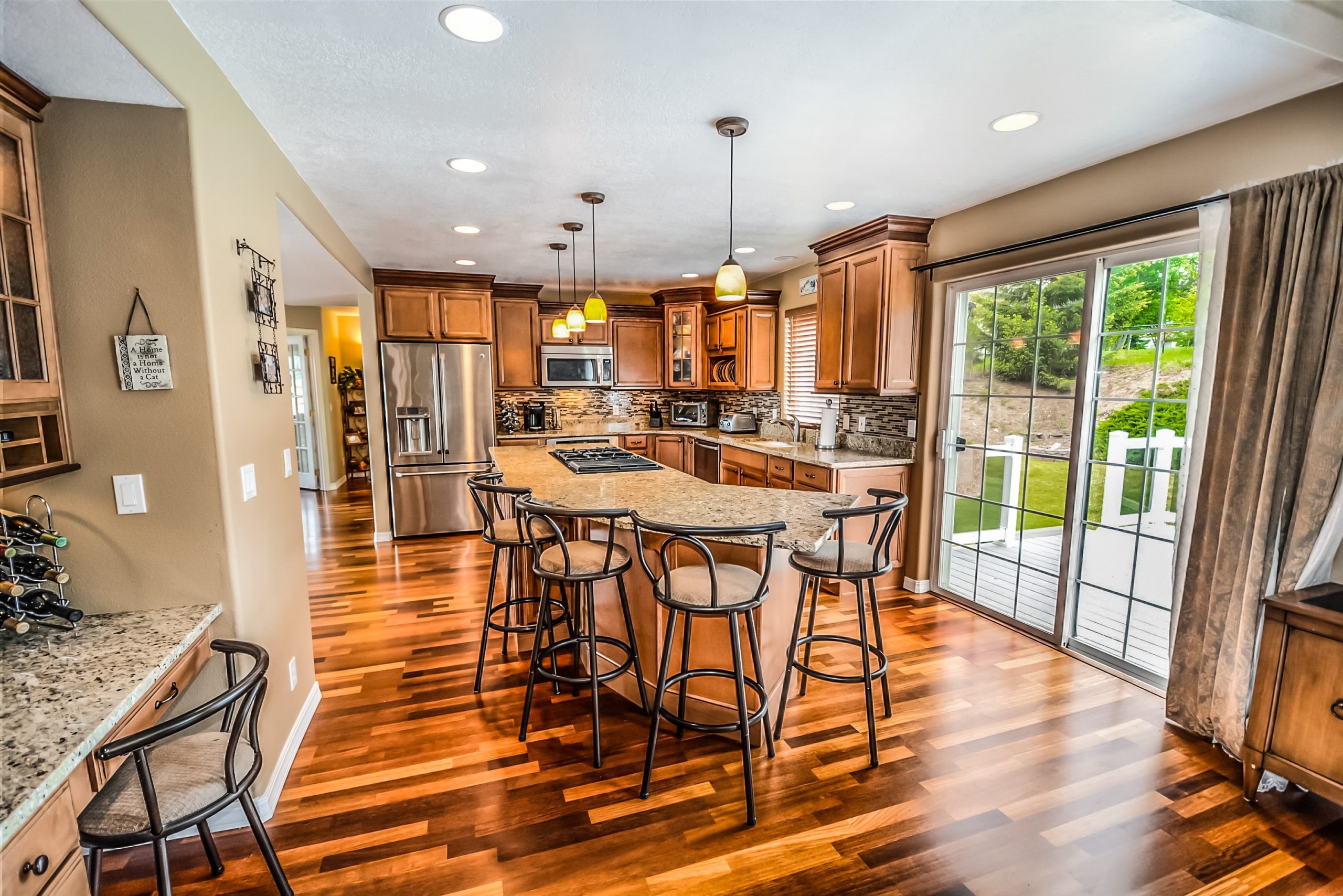 shiny wood flooring