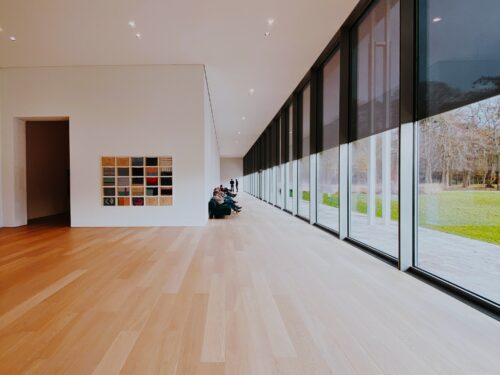 light laminate wood flooring in a living room