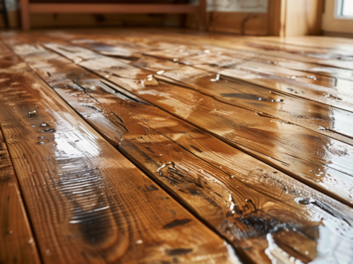 wood flooring damaged from humidity